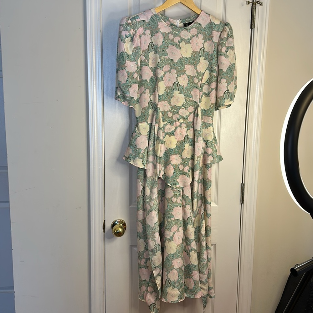 80s Paisley Print Dress Size 7 Vintage!